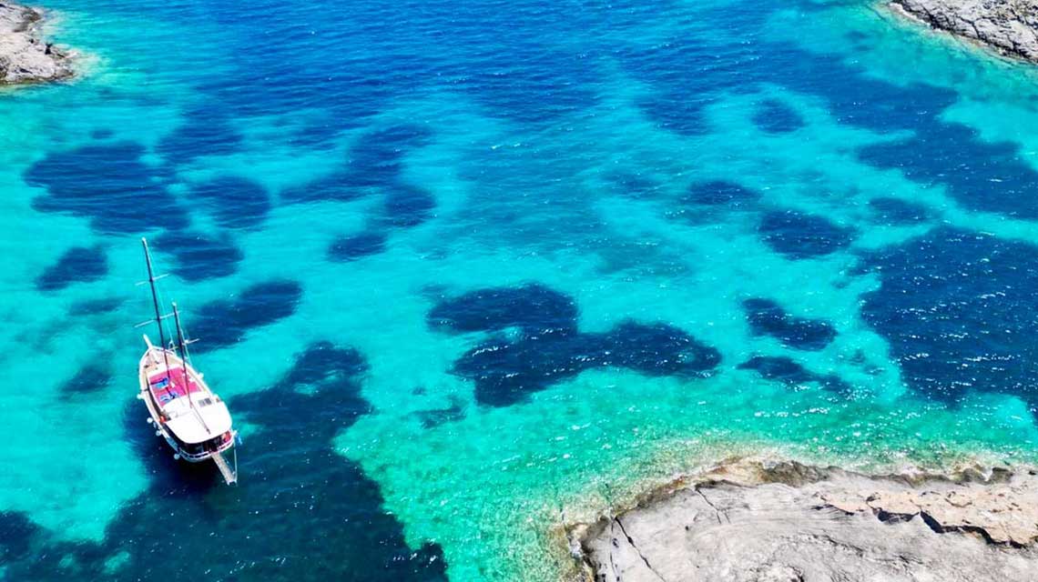 The Galatea boat in Paros